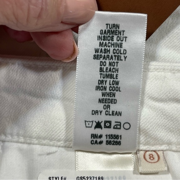 JEN 7 by 7 For All Mankind White Bermuda Shorts 8 - Picture 8 of 15